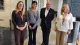 Naeya Mistry, David Curry, Katherine Platt and Anne Crean pictured at the Institute of Physics in London