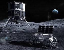 Artist's impression of Hakuto-2 lander and rover
